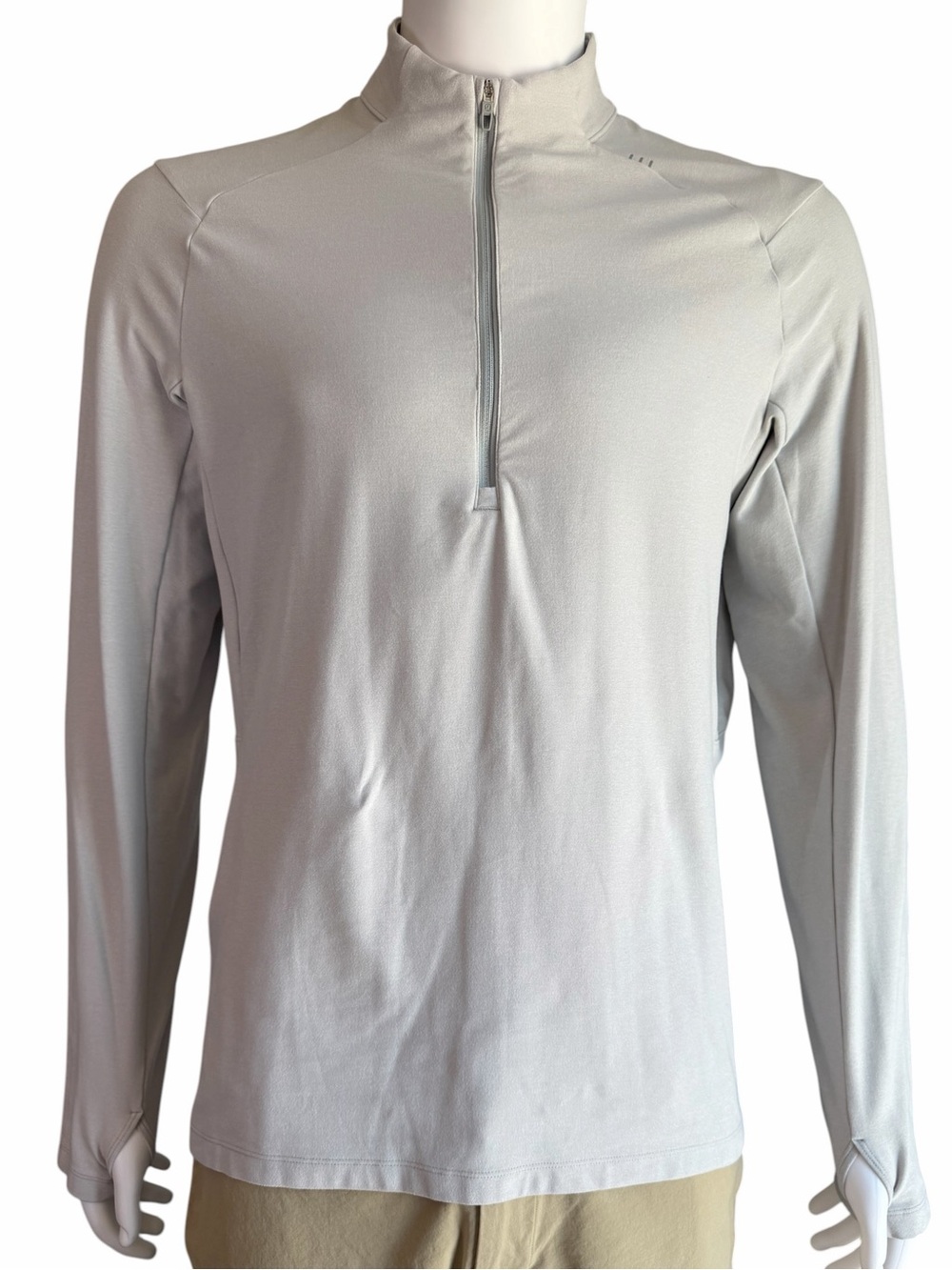 Lululemon Men’s Metal Vent Tech 1/2 Zip Long Sleeve Pullover Gray Large